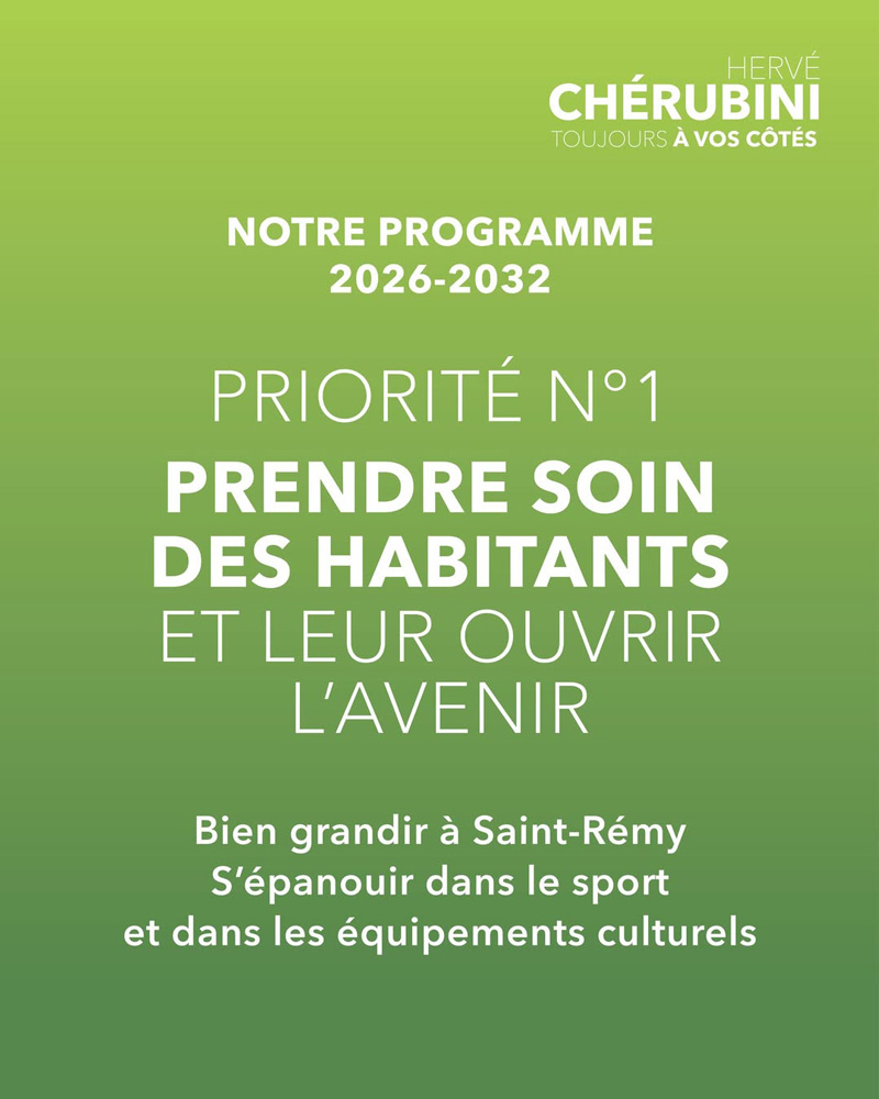 Notre programme : la jeunesse, les équipements sportifs et culturels