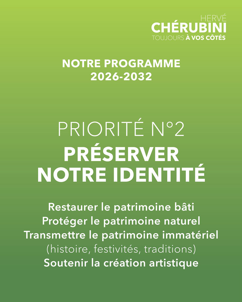 Notre programme : préserver notre identité