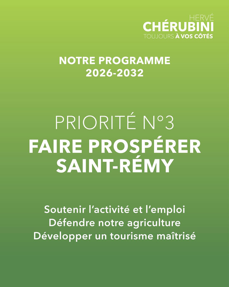 Notre programme : emploi, agriculture et tourisme